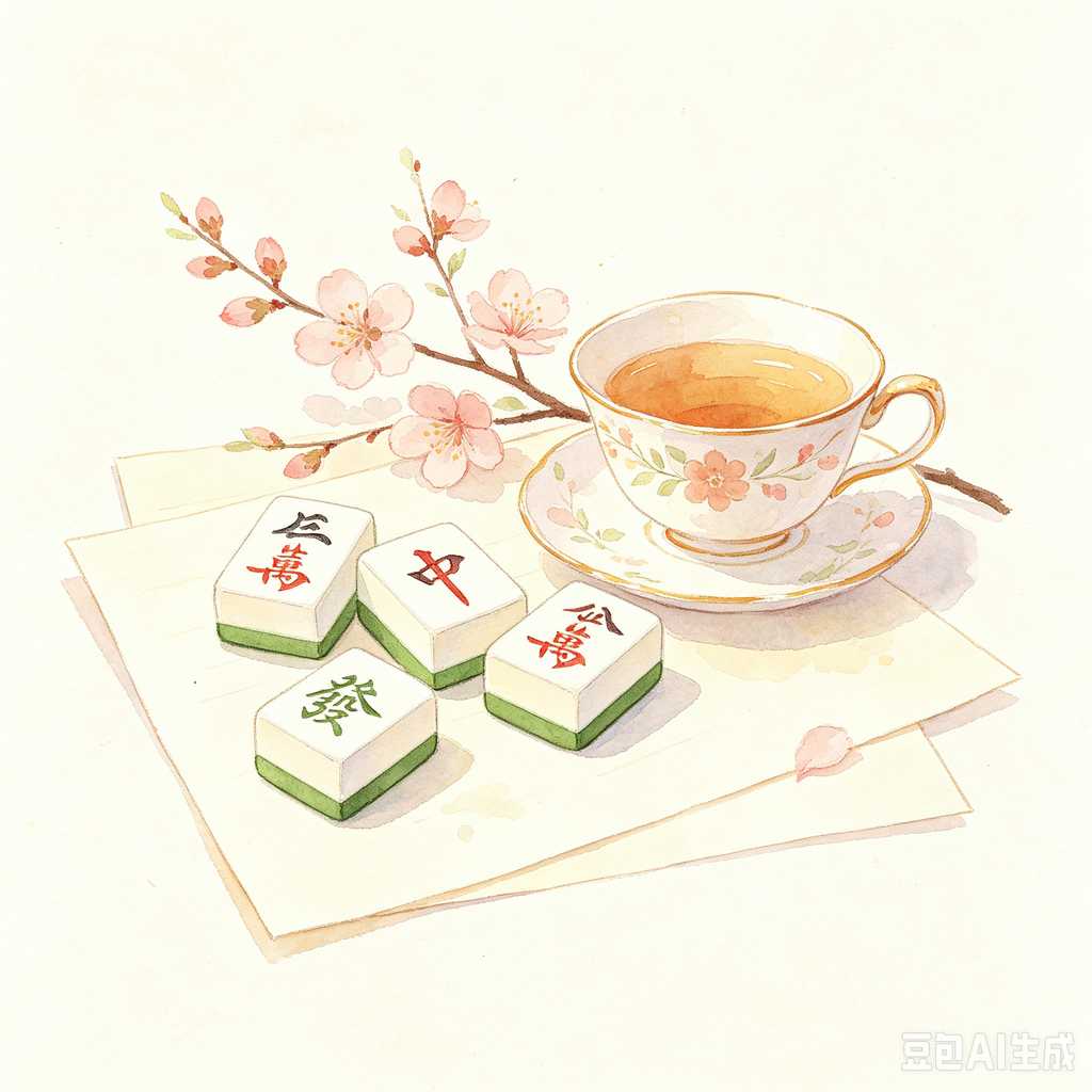 mahjong set with storage case