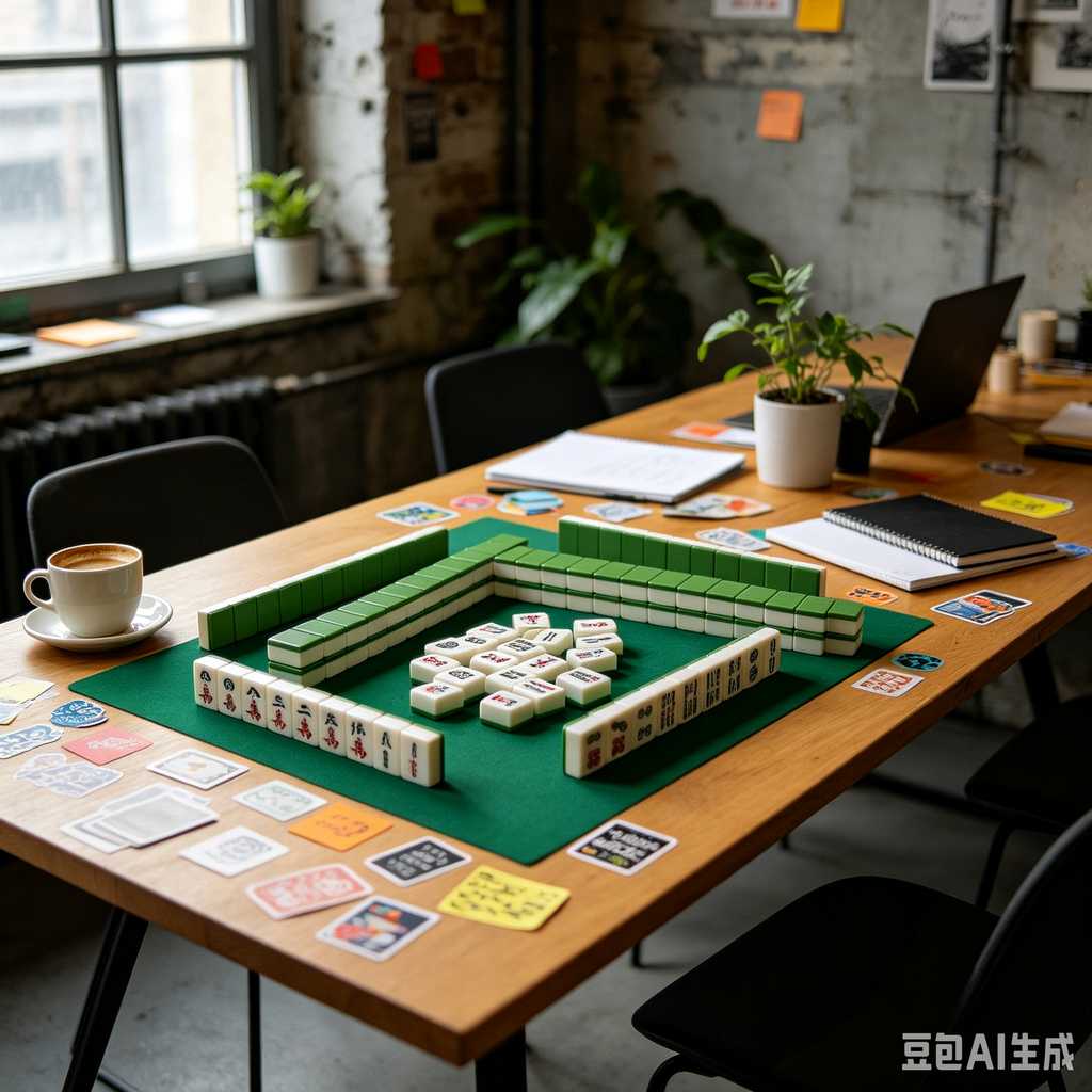 modern color mahjong tiles